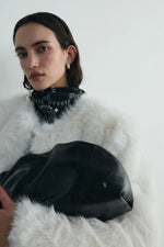 Load image into Gallery viewer, Cove Ruched Clutch - Black