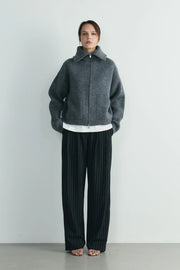 Lina Pleated Striped Trousers