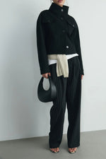 Load image into Gallery viewer, Lina Pleated Striped Trousers