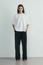 Load image into Gallery viewer, Lina Pleated Striped Trousers