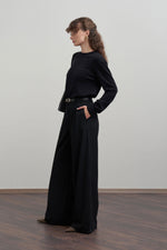 Load image into Gallery viewer, Polyviscose pleated trousers