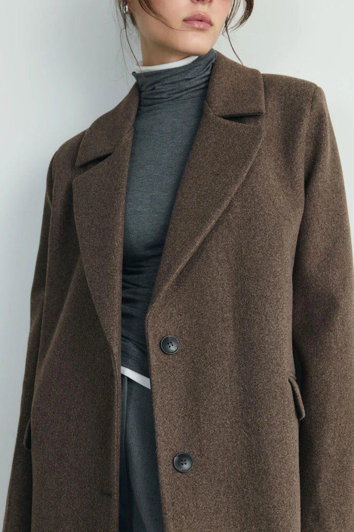 Ari Double-Breasted Maxi Wool Coat