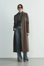 Load image into Gallery viewer, Ari Double-Breasted Maxi Wool Coat