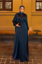 Load image into Gallery viewer, Elena Dress - Petrol Blue
