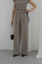 Taupe Flow Trousers
